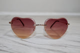Ombre Heart Sunglasses 